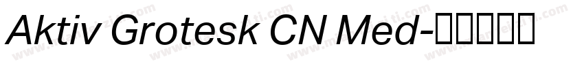 Aktiv Grotesk CN Med字体转换